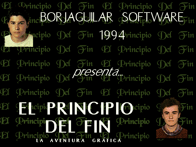 Presentación de la aventura gráfica con fotos de sus culpables