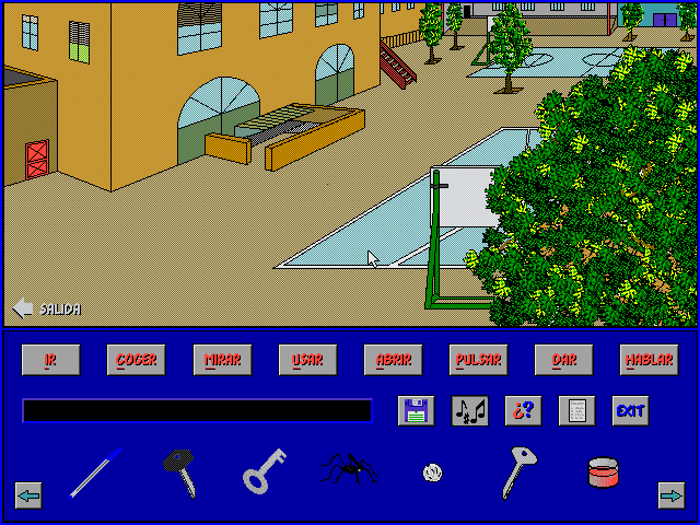 Vista del patio del ya desaparecido colegio Jesús y María