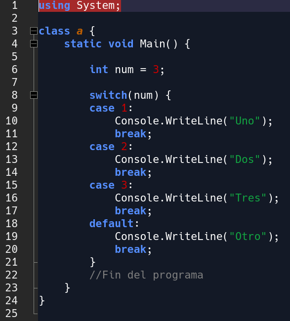 Simulación de switch