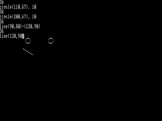 Probando algunas instrucciones en BASICA